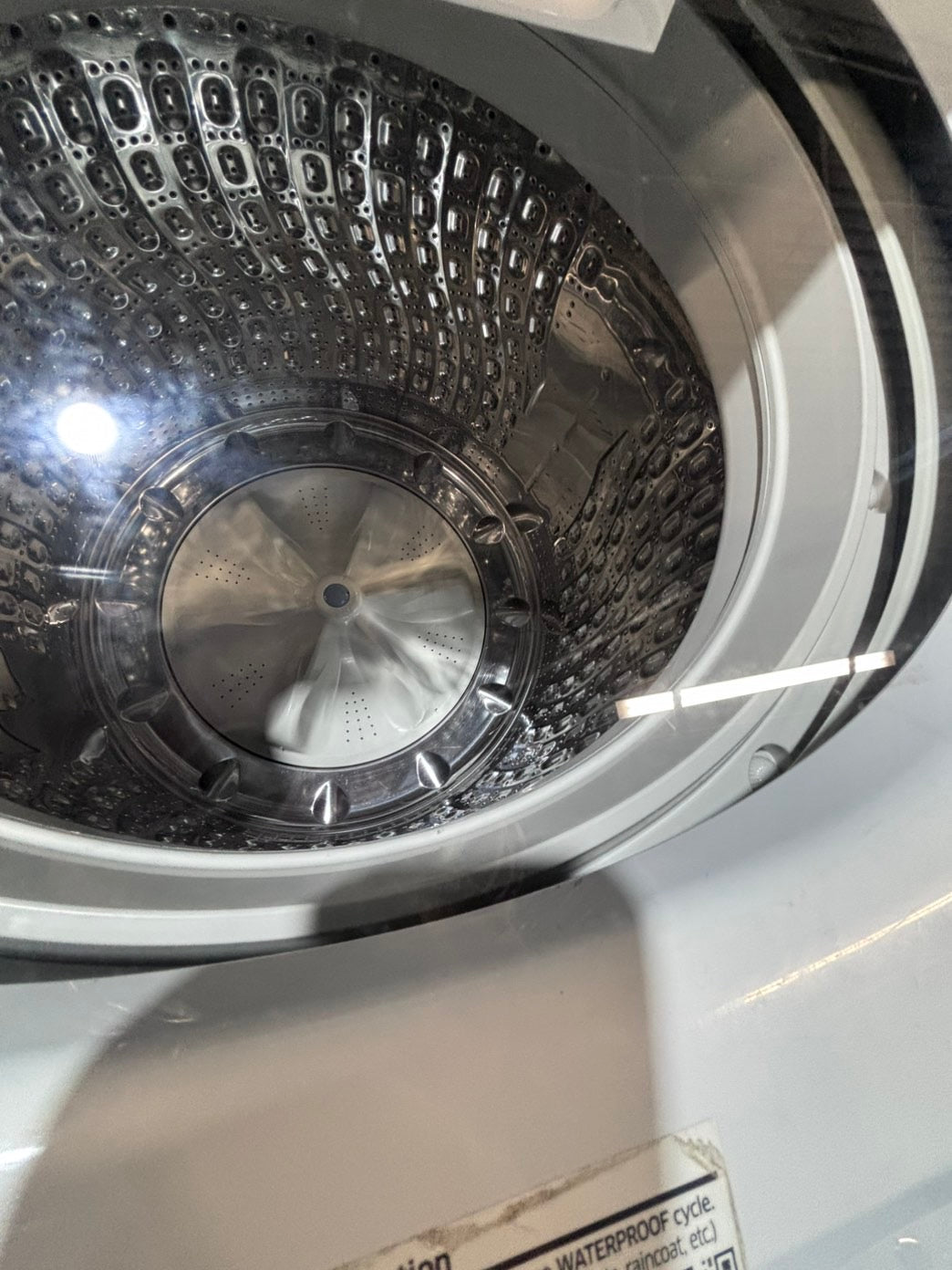 >*samsung extra Large capacity white color Top load washer Drum stainless steel used,refurbished #SWQR57B