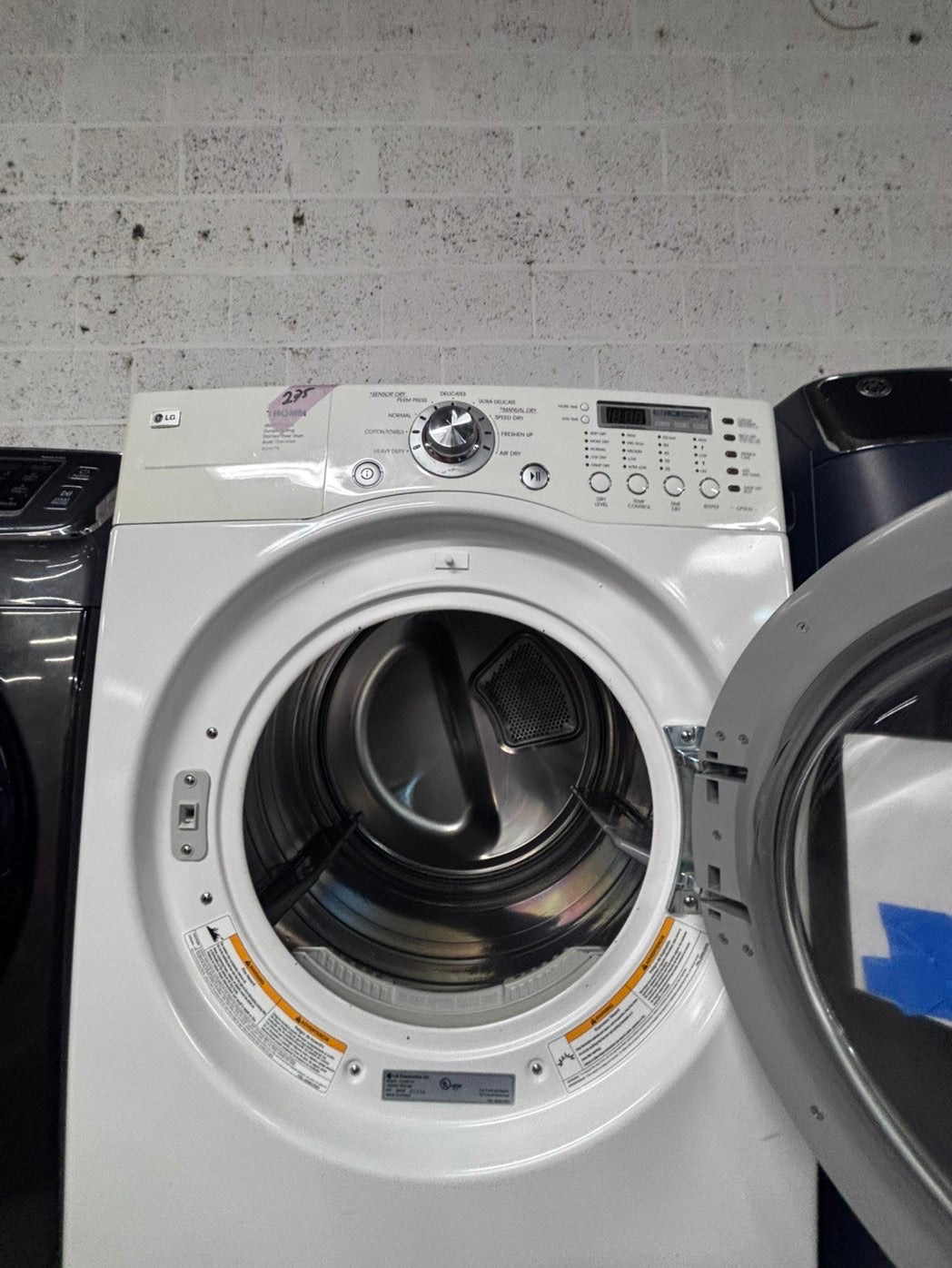 >*LG washer & dryer set electric 220v front load stackable or side by side - sensor dry in white #WDAZ6BSET