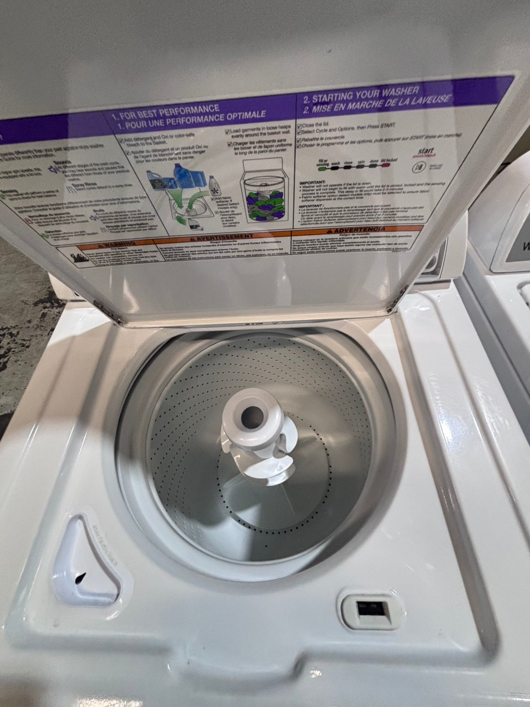 >*sale🎈whirlpool Top load washing machine w agitator 27" in good condition,used-Refurbished #TWP116B