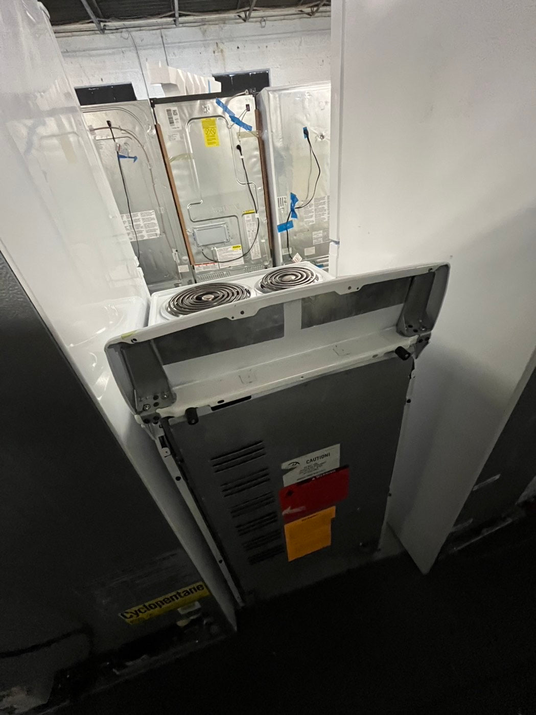 *🔥black Friday sale ‼️package deal 2Pcs set Ge 23”  Top freezer fridge & Hotpoint electric coils top electric stove white 20” #RFECL1B