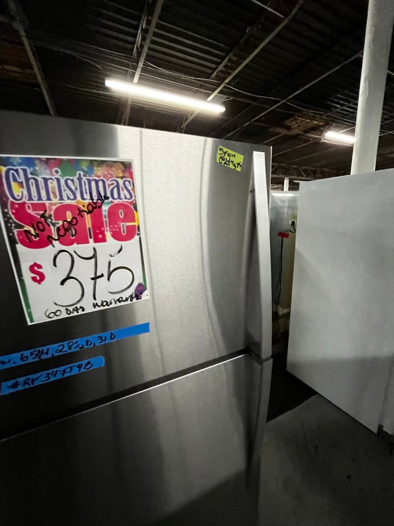 🎄Holiday Sale 🎁” Whirlpool top freezer refrigerator stainless steel  used refurbished 30’ #RF347T9B