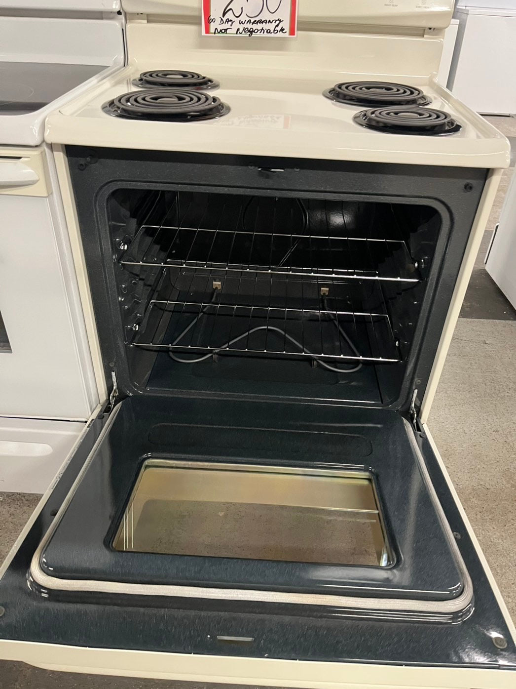 🎁🎄Holiday Sale‼️ kenmore white off  electric coil top electric range coil 220v 4 burner Refurbished in bake Broil self clean 30" #ERCC42B