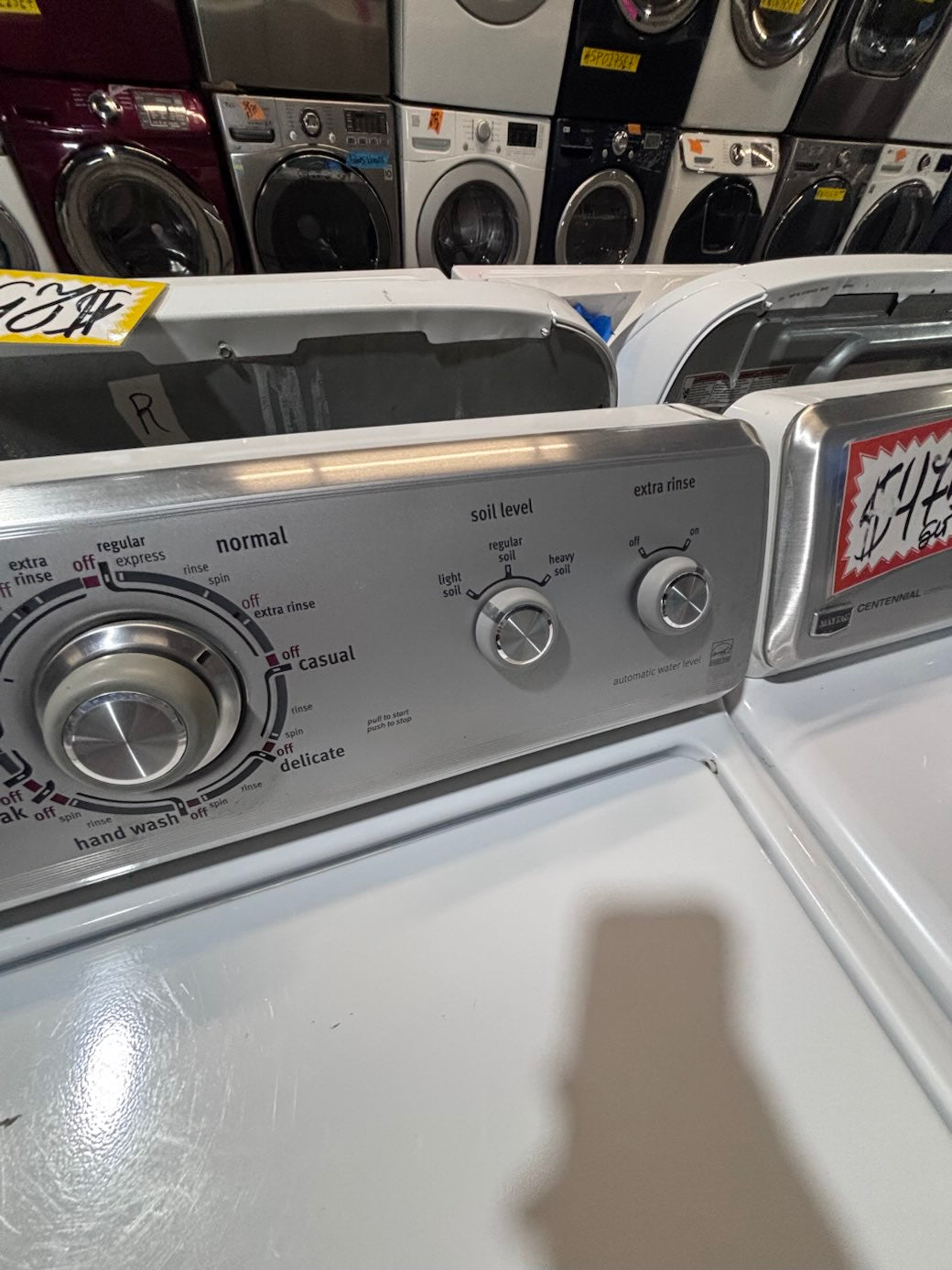 } }Maytag top load washer with agitator & electric dryer 220v  set   top load side by side working 💯  with warranty top load side by side #SK511YB