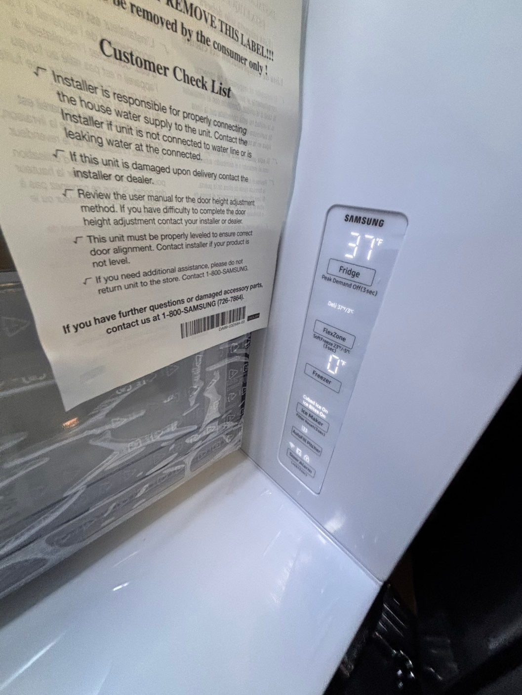 >special🎈New open box 📦 Samsung - Bespoke 23 cu. ft. Counter Depth 4-Door French Door Refrigerator with Beverage center #RRSYY41B