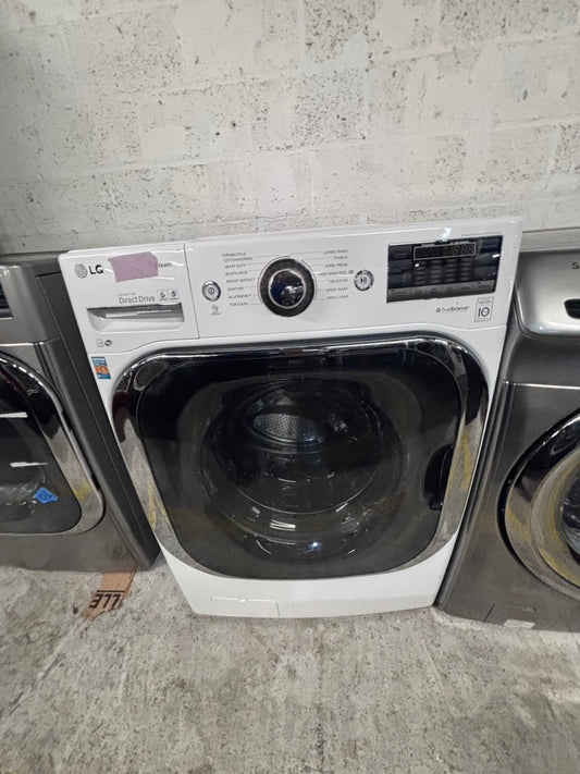 >*LG steam washing machine front load jumbo size stackable or side by side stainless steel drum 29"  used,Refurbished.  #WM515TB