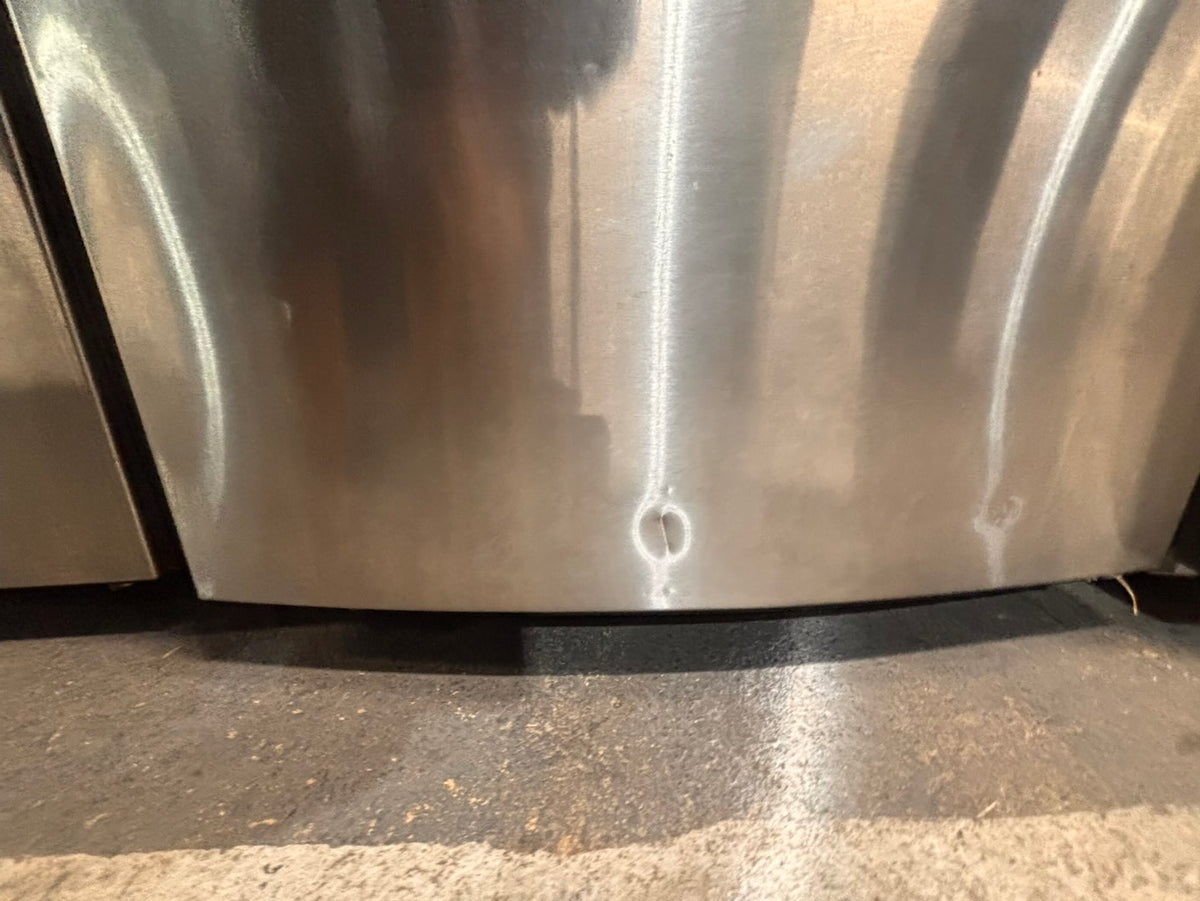 }28” whirlpool top freezer fridge stainless steel  used-refurbished working 💯  with warranty #FWD44ZB