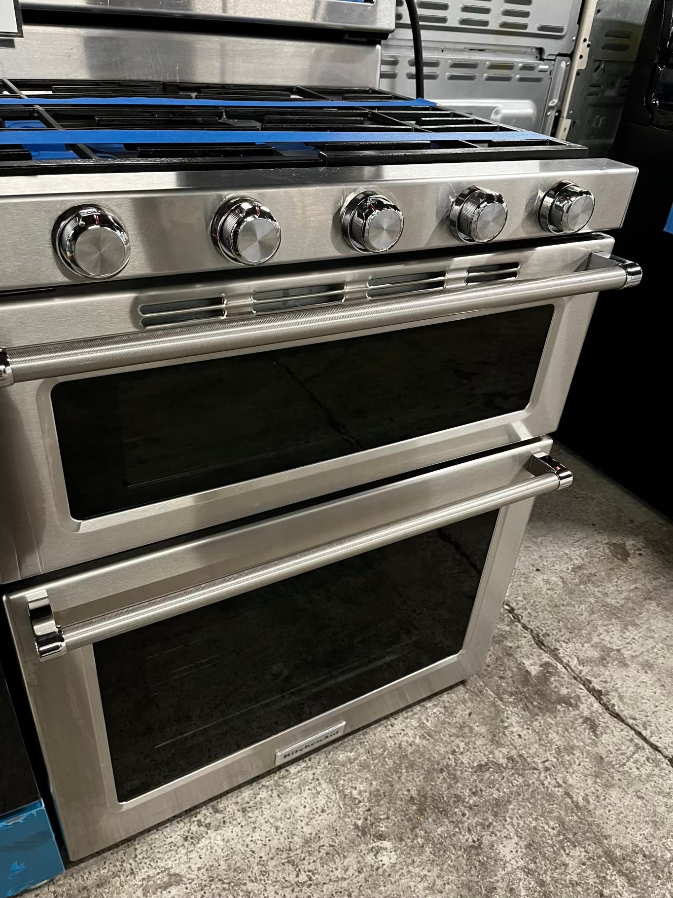 • 🍁 Thanksgiving Special  🦃  KitchenAid Gas range 5 burner convection bake broil self clean in stainless steel used-Refurbished 30” #GR9333AB