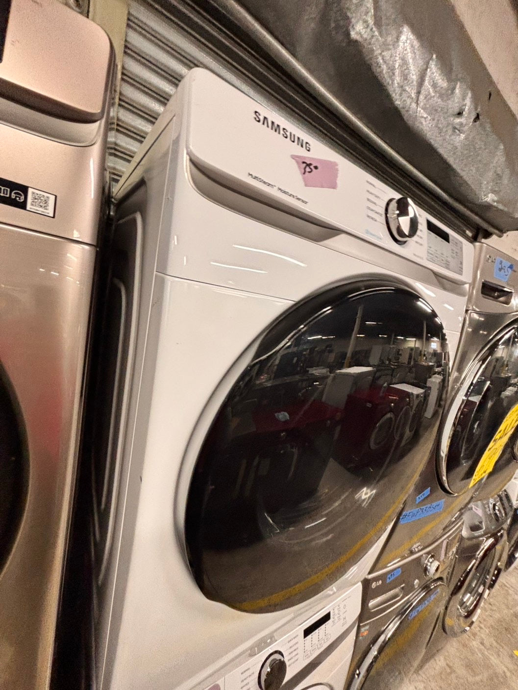 >sale🔥mix & match Samsung washer 4.5 cu ft & dryer 7.5 cu ft set electric 220v front load stackable or side by side - sensor dry He white color   #SW6RZ4SET
