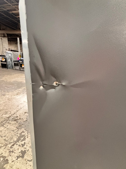 >new scratch and dent -Open box 📦.  Frigidaire 28” stainless steel top freezer fridge. #TF28HZB