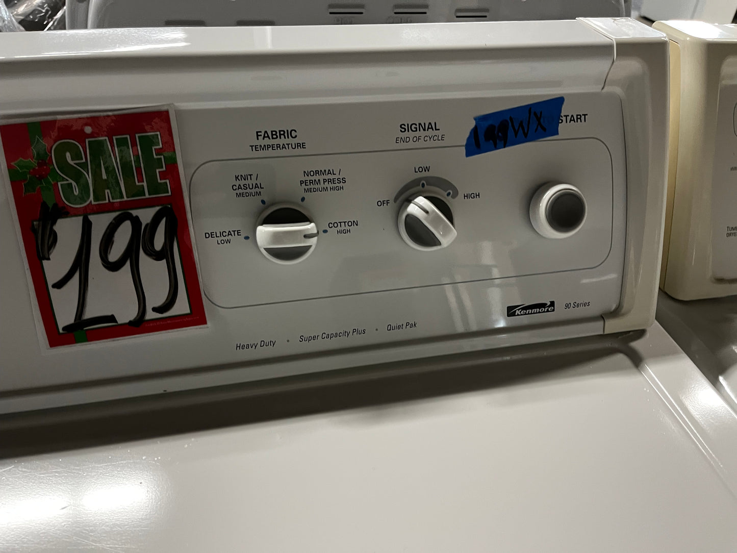 🎄Holiday Sale 🎁 Kenmore  side x side large capacity electric 220v dryer  in white 27” Refurbished #ED7971B