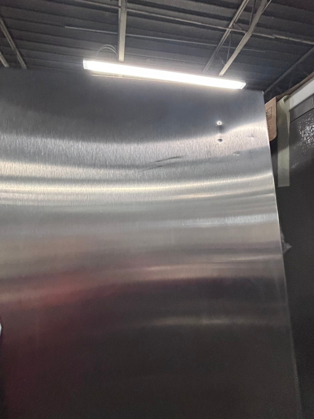 >used-refurbished Frigidaire 33” Side by Side Refrigerator stainless steel w/ice water dispenser  - #RFUR33LB