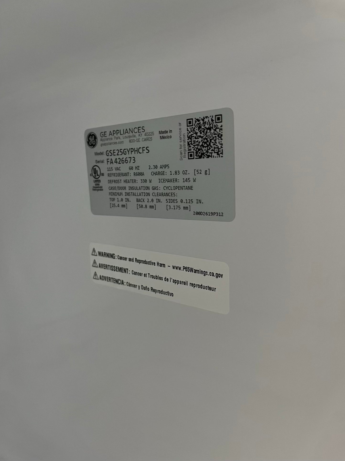 Open Box 📦 GE Side x Side Refrigerator stainless steel w/ice water dispenser  - Item number #RF631KB  36” in