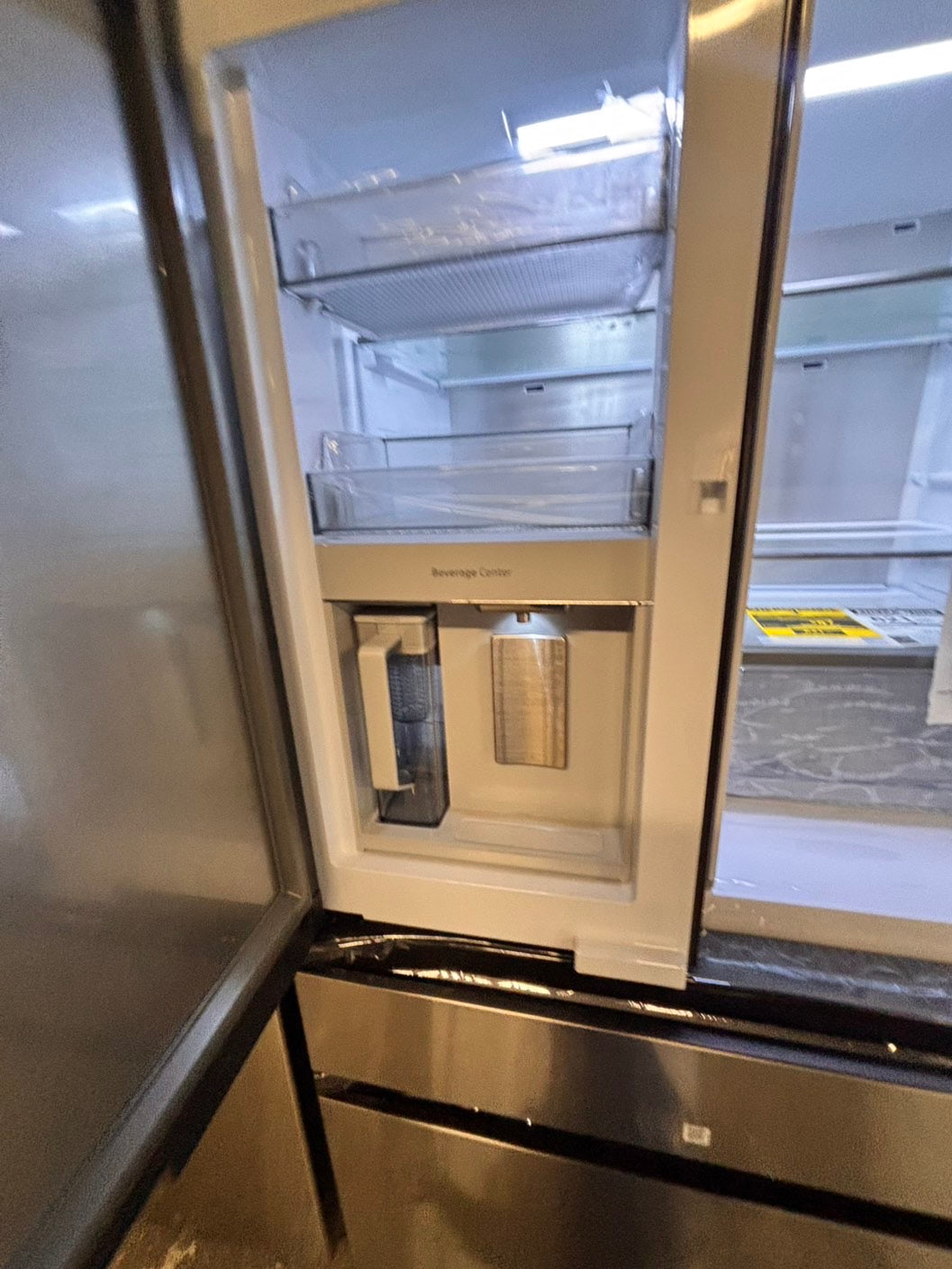 >special🎈New open box 📦 Samsung - Bespoke 23 cu. ft. Counter Depth 4-Door French Door Refrigerator with Beverage center #RRSYY41B