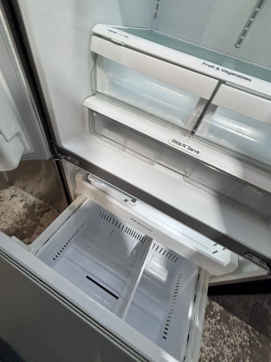 >* special 🔥used-Refurbished LG 36”w x69h x 29 depth refrigerator stainless steel w/ice & water dispenser 36 “ #LGDF74B
