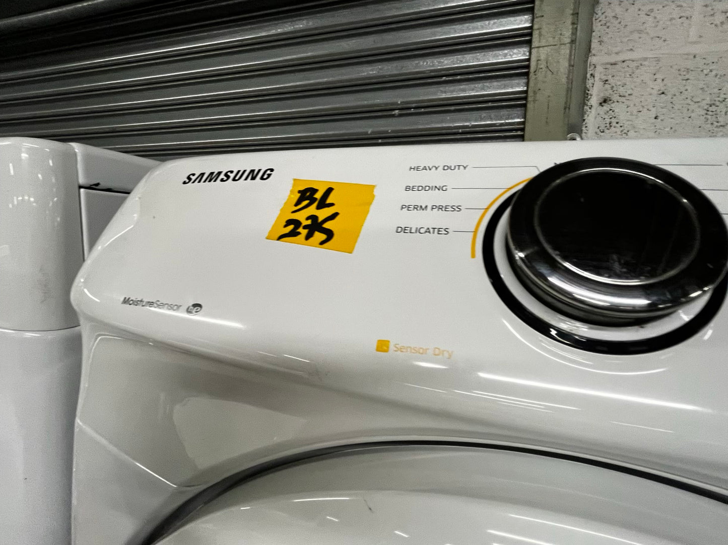 • Samsung  washer 4.5 cu ft & dryer 7.5 cu ft set electric 220v front load stackable or side by side - sensor dry He in white  #WD3946TB