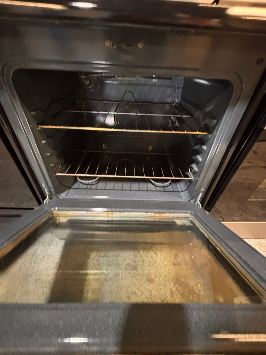 }} Frigidaire electric 220v glass top range bake Broil roast self clean oven stainless steel working 💯  with warranty ! 30" used-Refurbished #ESFT401B
