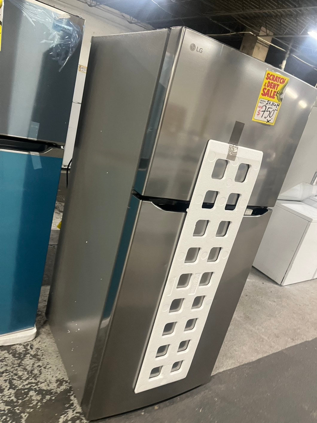 Open box 📦 New S/d LG 30 in. W 20 cu. ft. Top Freezer Refrigerator w/ Multi-Air Flow and Reversible Door in Stainless Steel,ENERGY STAR #RFLG208B