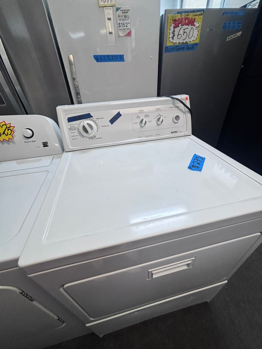 >>kenmore GAS dryer side x side large capacity 27" used-Refurbished #GDG76FL