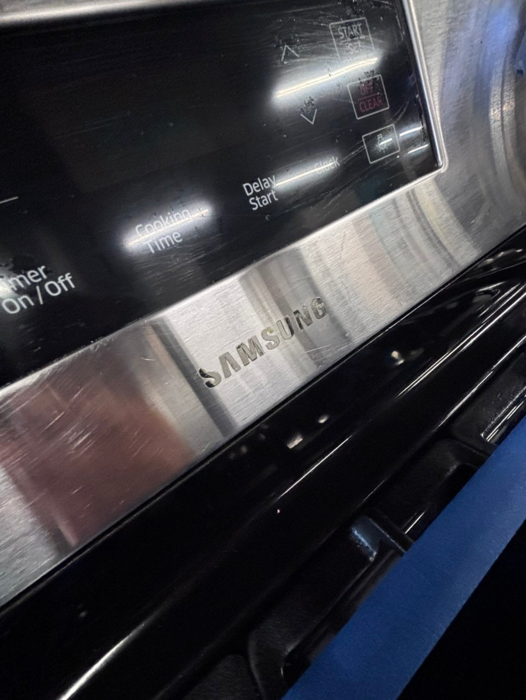 >>samsung Gas range 5 burner convection oven bake ,broil Hi/Lo self clean in stainless steel used-Refurbished 30” #SGQ51SB