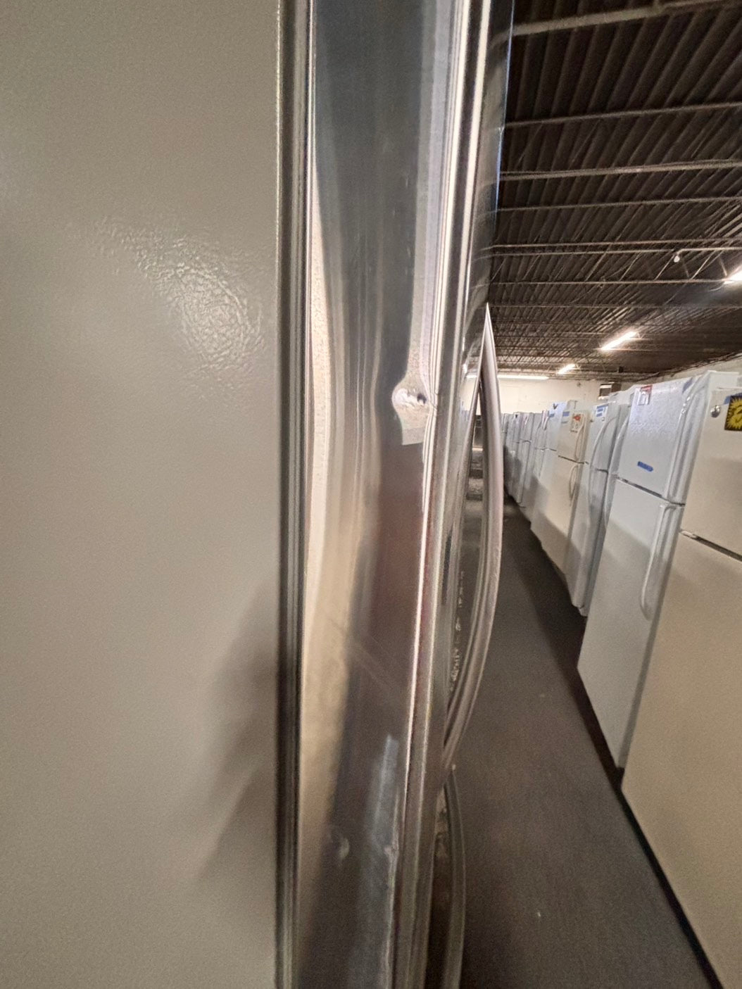 >sale🔥LG  French door Refrigerator counter depth stainless steel w/ ice water dispenser great condition 36" used-refurbished #KVAW24B