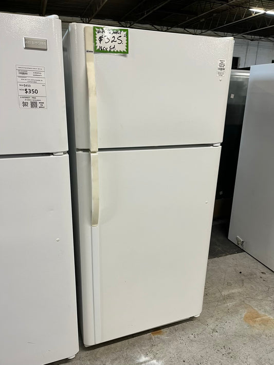 - Kenmore top freezer refrigerator in white 30" ITEM #RF307RB
