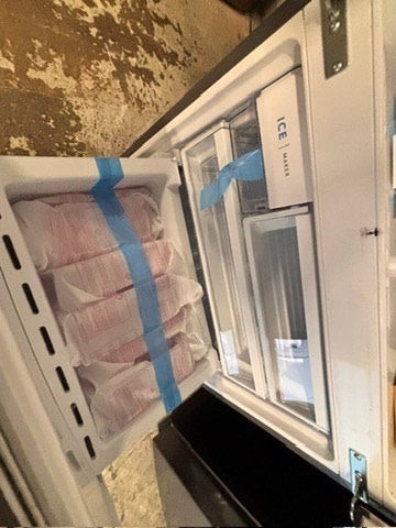 >frigidaire Open box 📦 New S/d 31.5 in. 18 cu. ft. Counter Depth French Door Refrigerator in Fingerprint-Resistant Stainless Look       #RNZG18LL