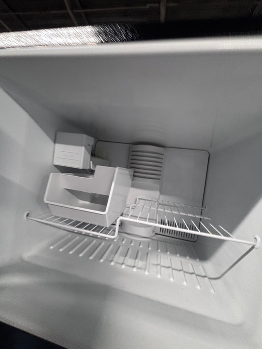 >*GE top freezer refrigerator with ice maker inside stainless steel used-refurbished 30" #RFC11YB