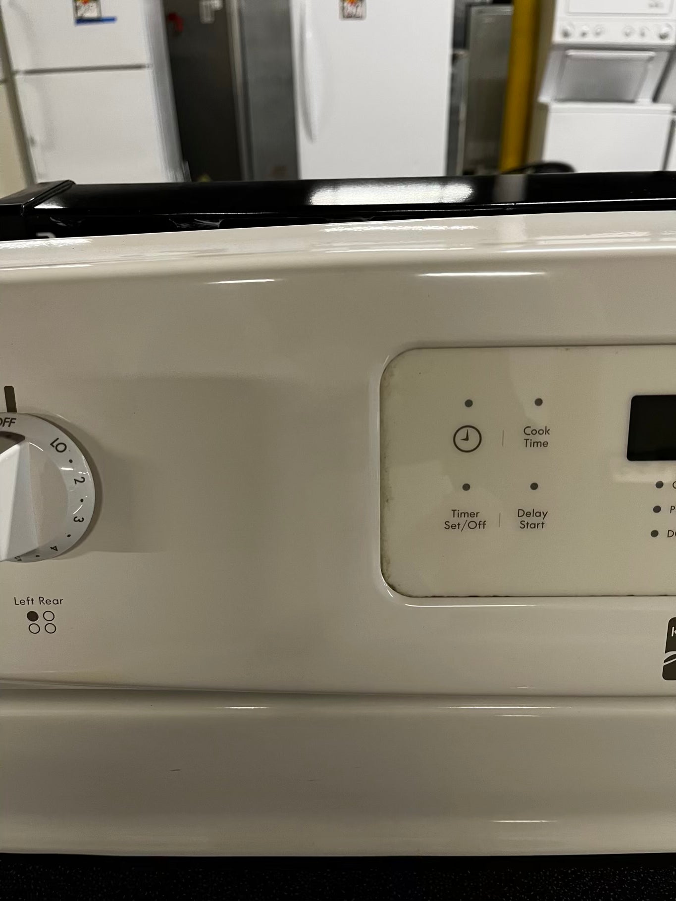 • 🎉 BLACK FRIDAY ⚡️ Kenmore glass top electric range 220v 4 burner Refurbished in off white  bake Broil self clean  30" #ER9413LB