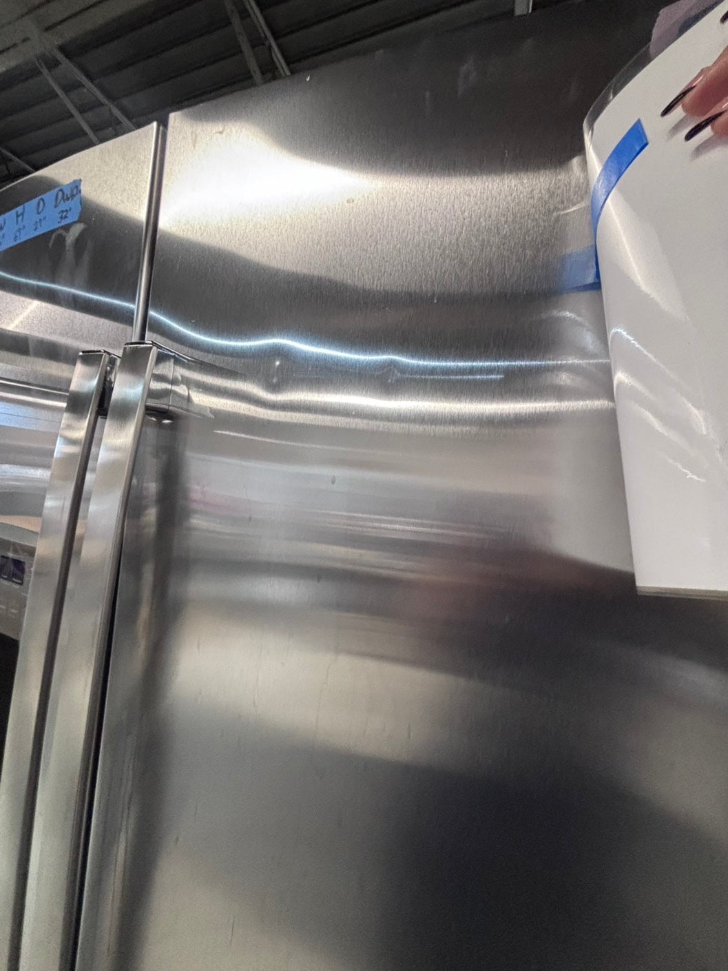 >*36” x 69h GE side by side Refrigerator and freezer stainless steel w/ice water dispenser 36” #AR29A3B