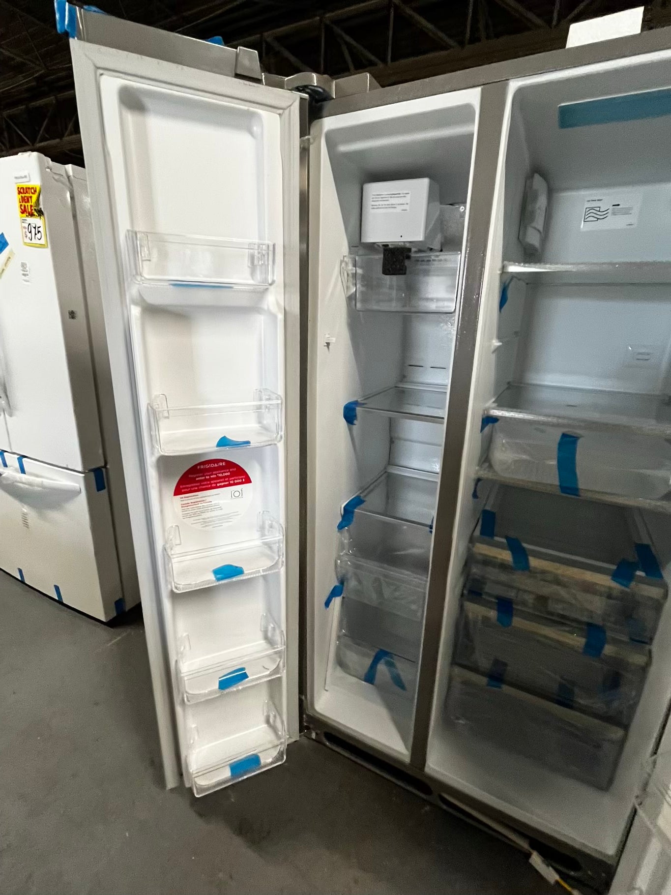 • Open Box 📦 | scratch & dent Frigidaire side x side  refrigerator w/ice water dispenser inside stainless steel 36" #RF3962kB