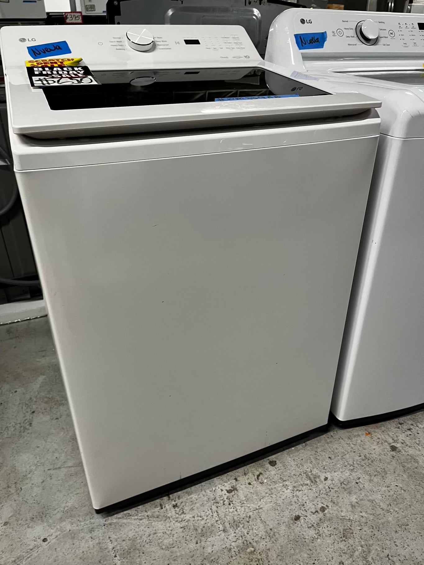 Open Box 📦 scratch & dent - LG High Efficiency 4.8 cu. ft. Mega Capacity Smart Top Load Washer with 4-Way® Agitator, EasyUnload™ & AI Sensing Stock number #WM339AB