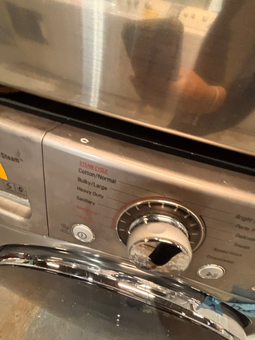 } special🎉LG  washer & dryer set electric 220v front load stackable or side by side - sensor dry , working 💯  with warranty , in silver color   #SPGC16SET