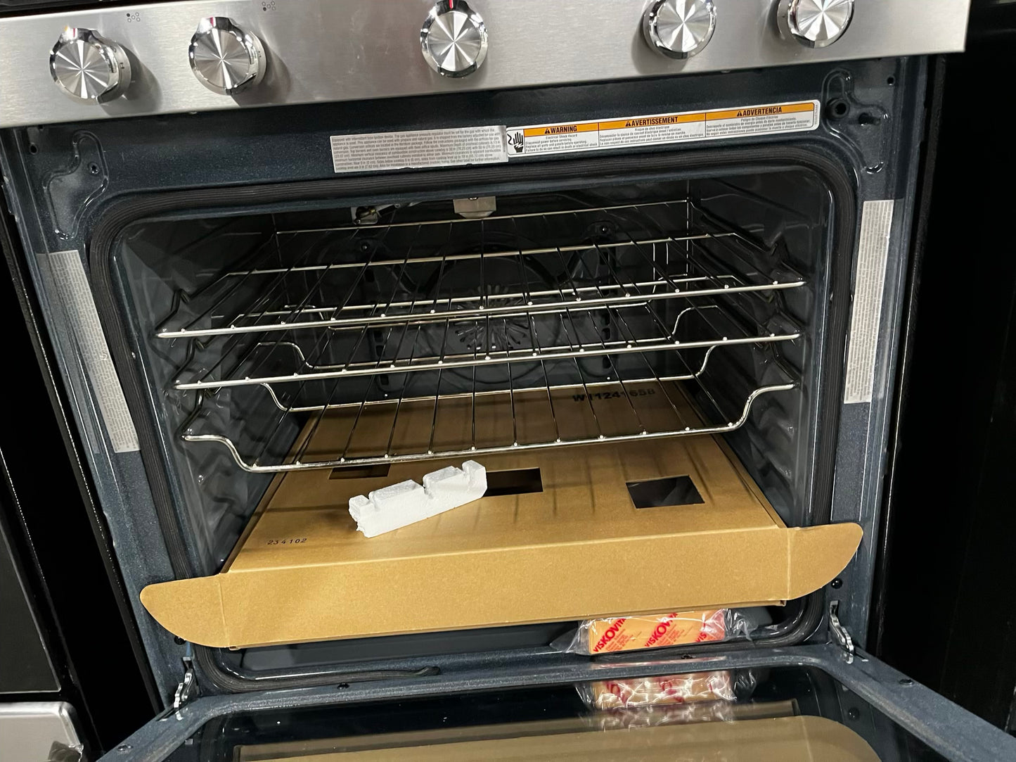 🎉 BLACK FRIDAY ⚡️ Open Box | Scratch & Dent KitchenAid 5.8 cu. ft. Gas Range with Self-Cleaning Oven in Stainless Steel #GR944JB