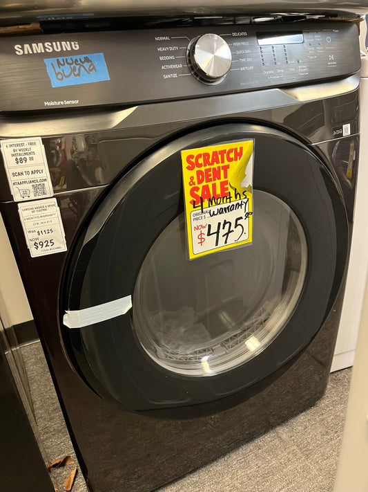 - Open box | scratch & dent Samsung front load stackable dryer electric 220v stainless steel large capacity #ED486L