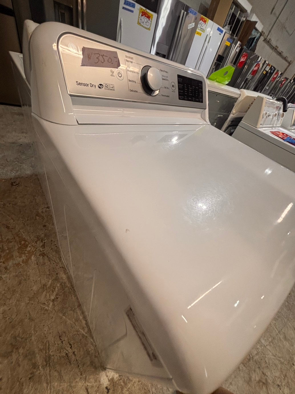 >*LG side x side extra large capacity electric 220v dryer   27” used -Refurbished #DELE65B