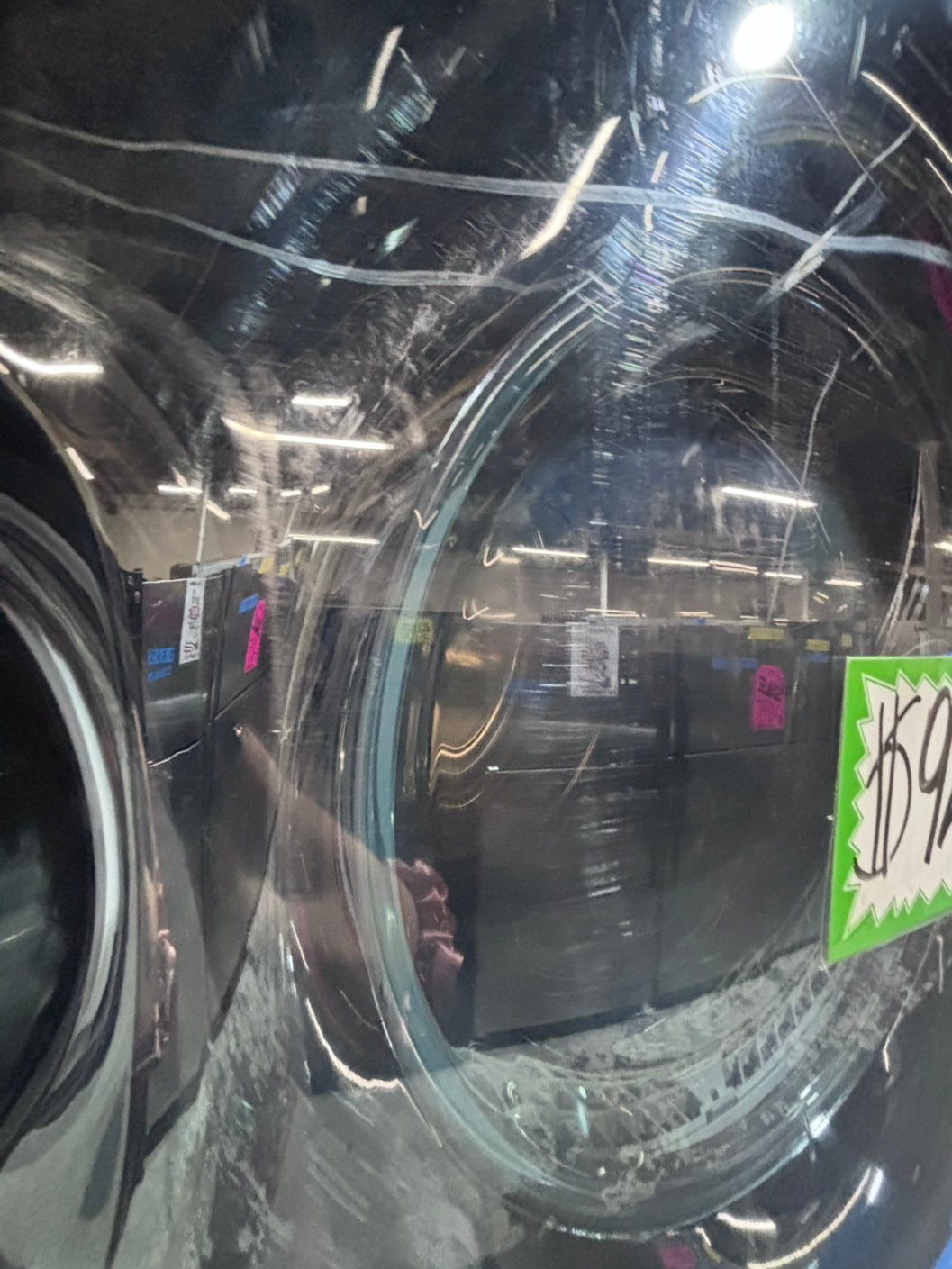 >*used great condition 29”refurbished LG steam washer & dryer mix & match set gas ⛽️ front load jumbo size stackable or side by side stainless steel drum 29" #WEA6G9B