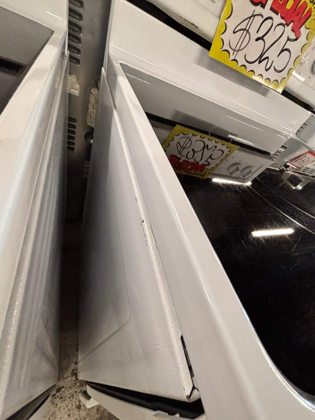 >special🔥whirlpool Glass Top electric stove white convection oven bake broil 5 burner Self clean 30” white Refurbished #EW3P21B