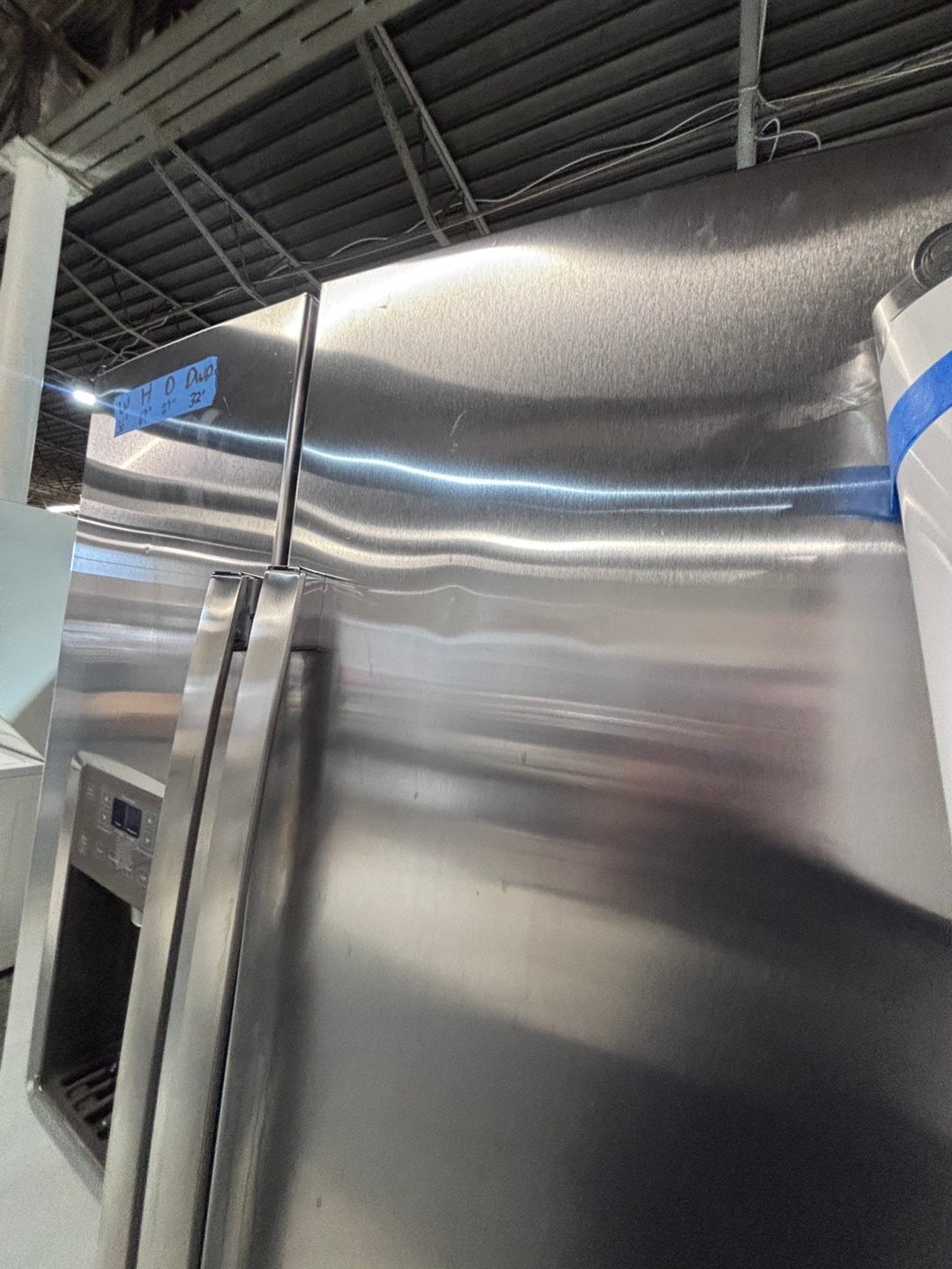 >*36” x 69h GE side by side Refrigerator and freezer stainless steel w/ice water dispenser 36” #AR29A3B