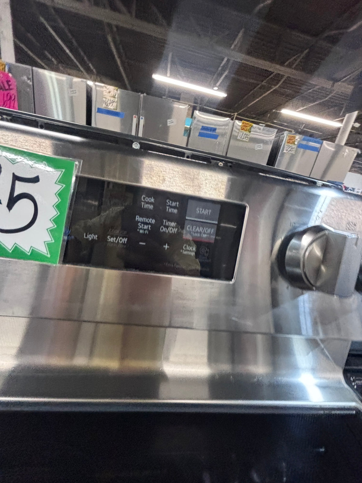 }LG Airfry electric 220v glass top range bake Broil roast self clean convection oven stainless steel 30" used-Refurbished #LGE90W1B