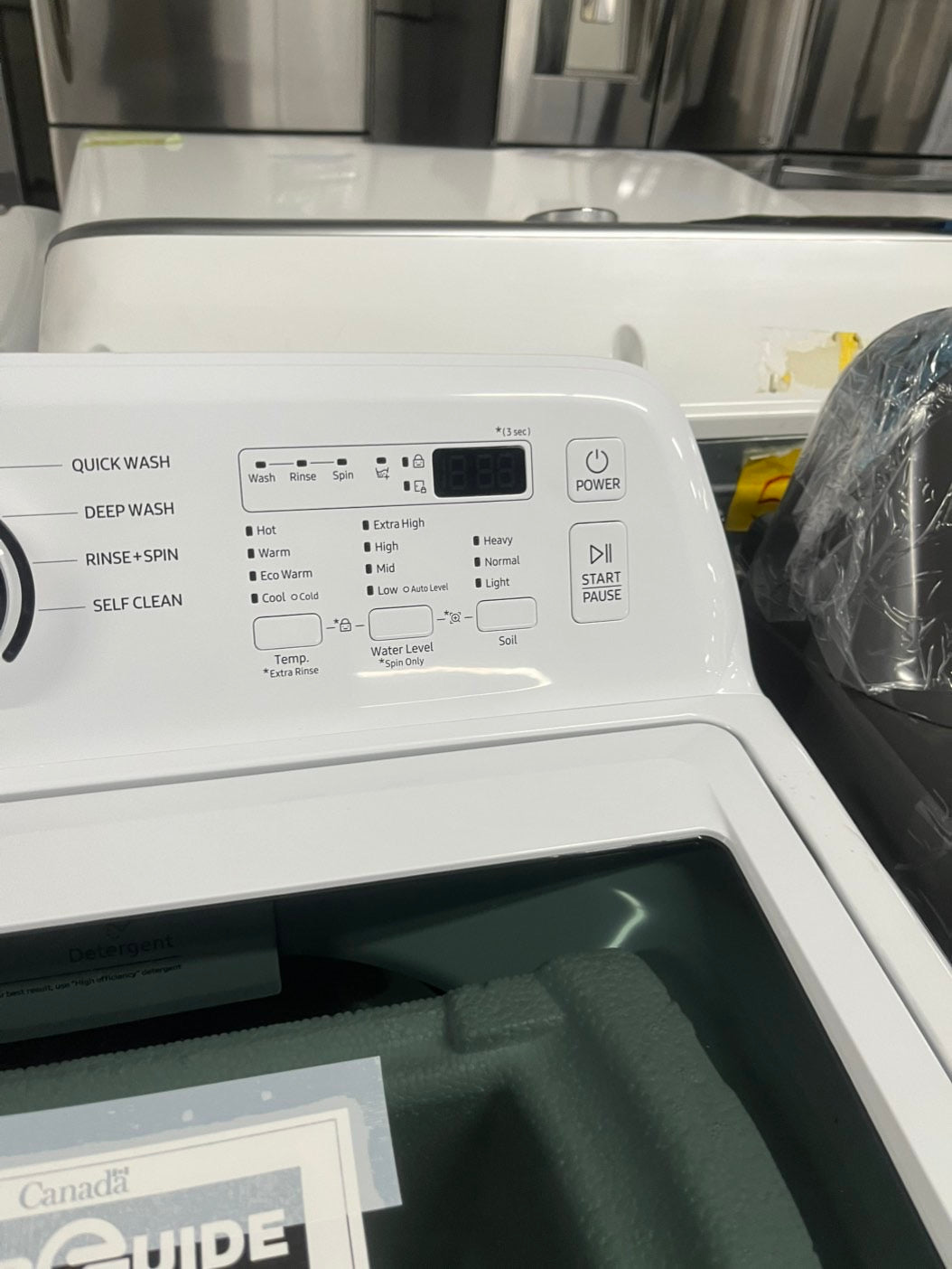 *Open box 📦 New S/d Samsung 4.5 cu. ft. Top Load Washer with Vibration Reduction Technology white 27” #SAM23B