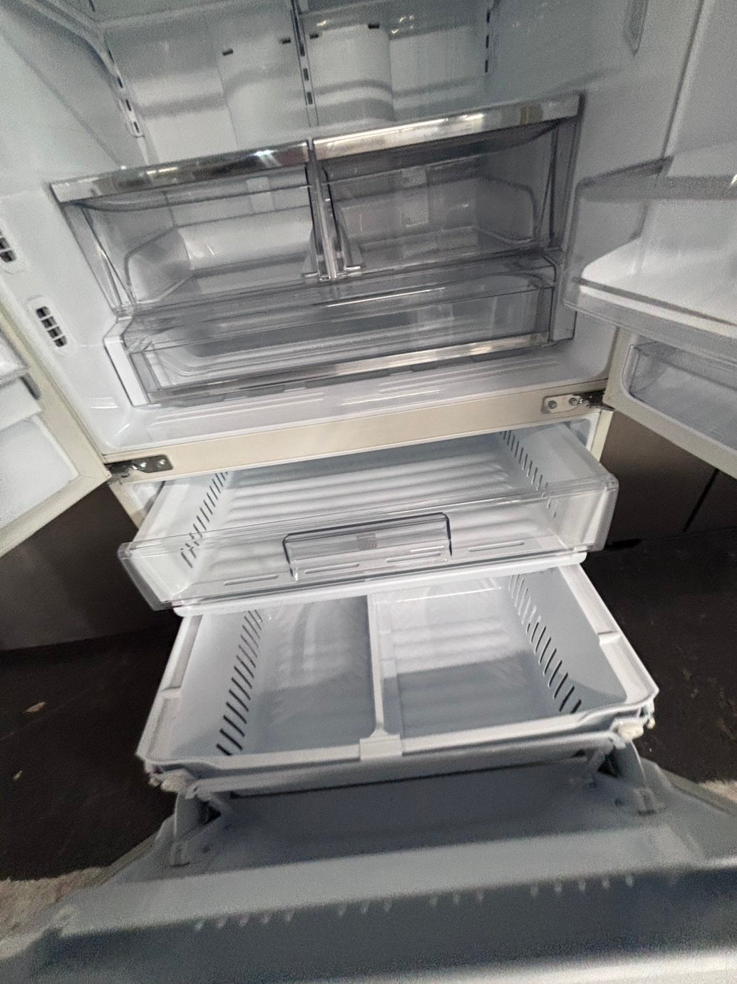 >special 🔥Used great condition used-Refurbished Kenmore  36”W x 69h x 30”depth french door refrigerator off white  w/ice & water dispenser 36 “ #RFK22CB