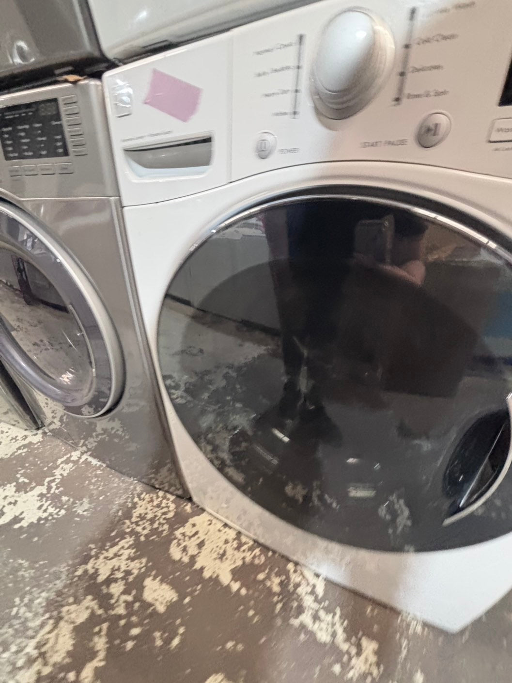 >*early July 4th special 🇺🇸kenmore washer & LG dryer mix & match set electric 220v front load stackable or side by side - sensor dry in white color #WH4YSET