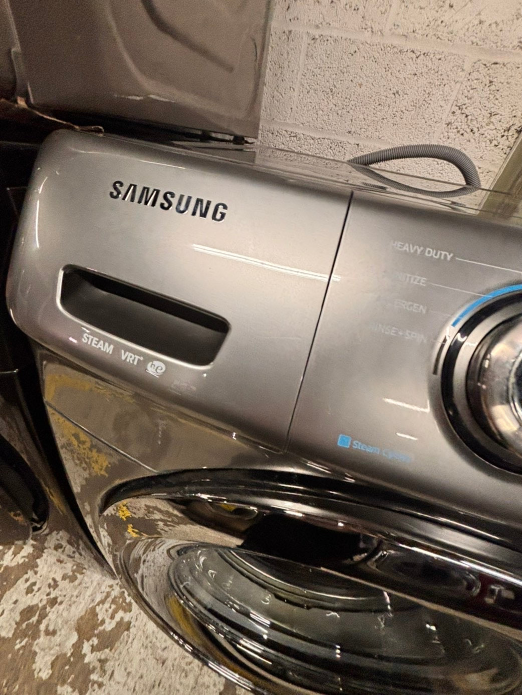 >💥Samsung silver  washer 4.5cu. ft. Large capacity, 27” stackable or side by side  used-refurbished         #SSD5GAB