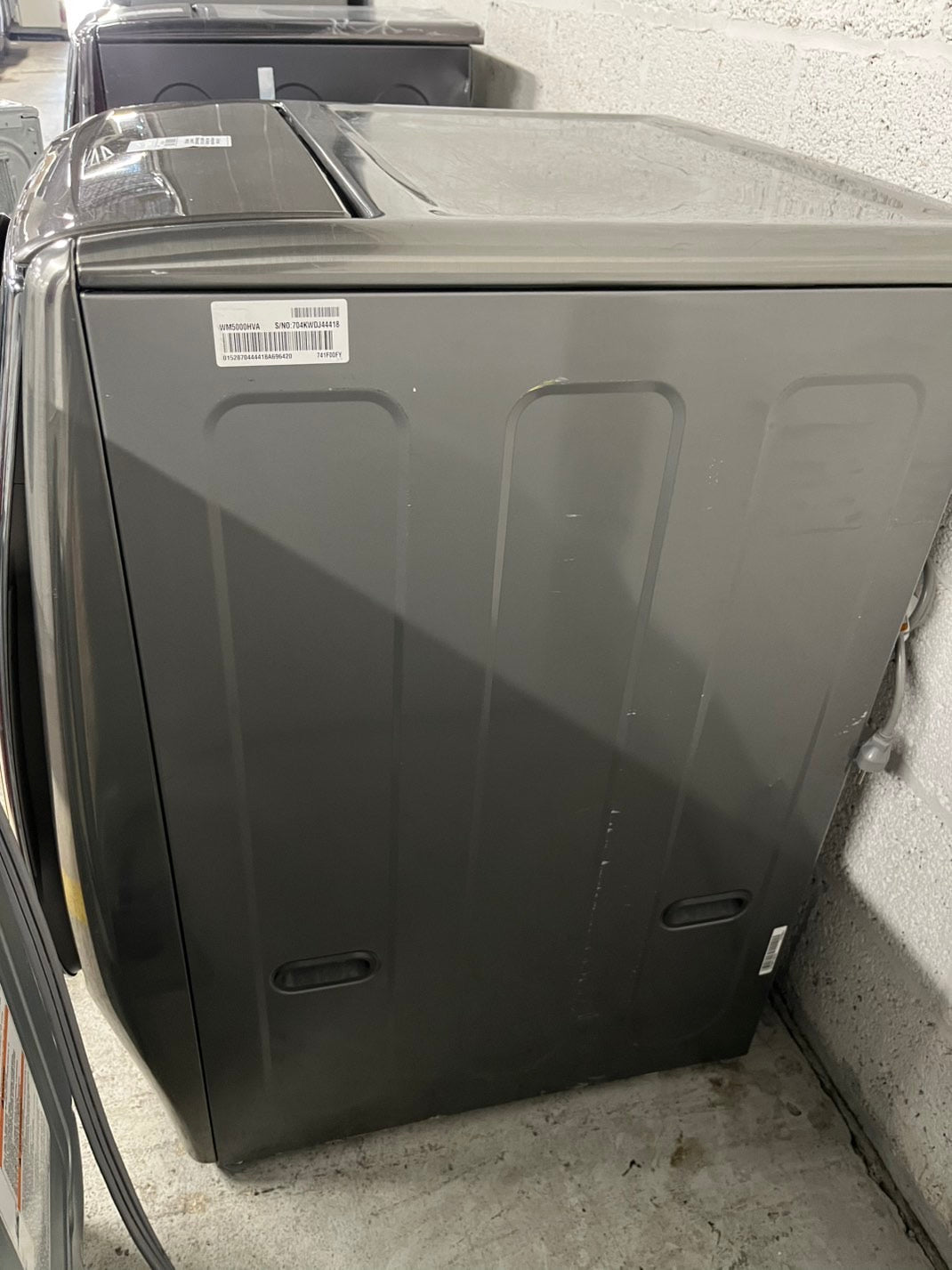 LG 4.5 cu. ft. Graphite Front Load Steam Washer 27-inch front load washer with 14 different programs and a 1,300 RPM operation #LFW45CBB