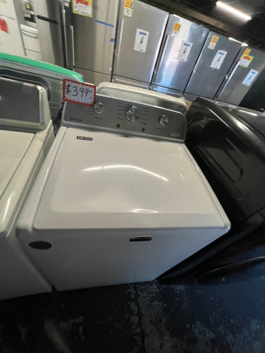 =Maytag Large capacity Top load washer machine with Agitator Stainless steel Drum 27” Refurbished #MG416KB