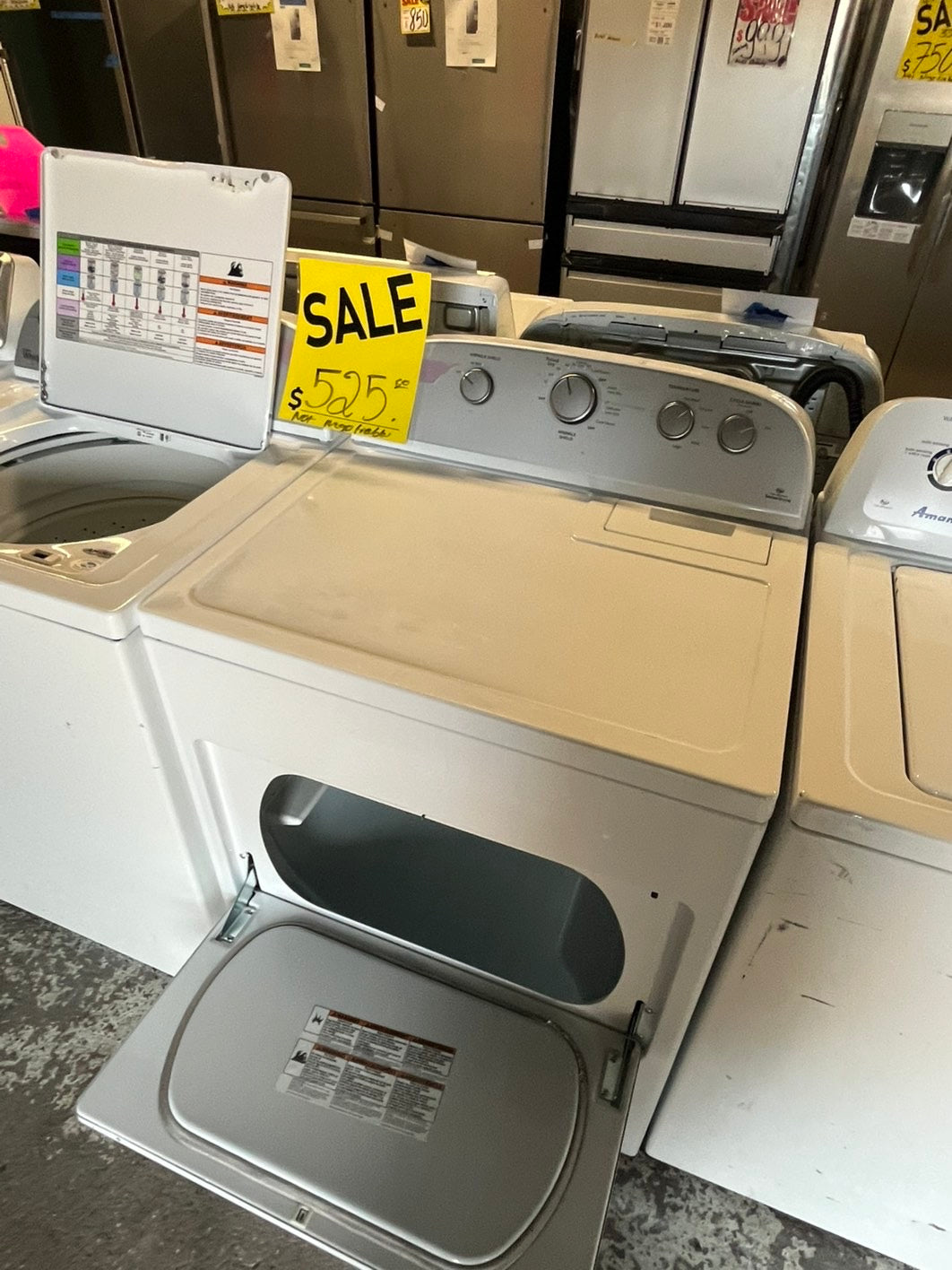 🎉 =Whirlpool dryer side by side electric 220v large capacity & top load washing machine with removable agitator used-Refurbished #WDWH23B