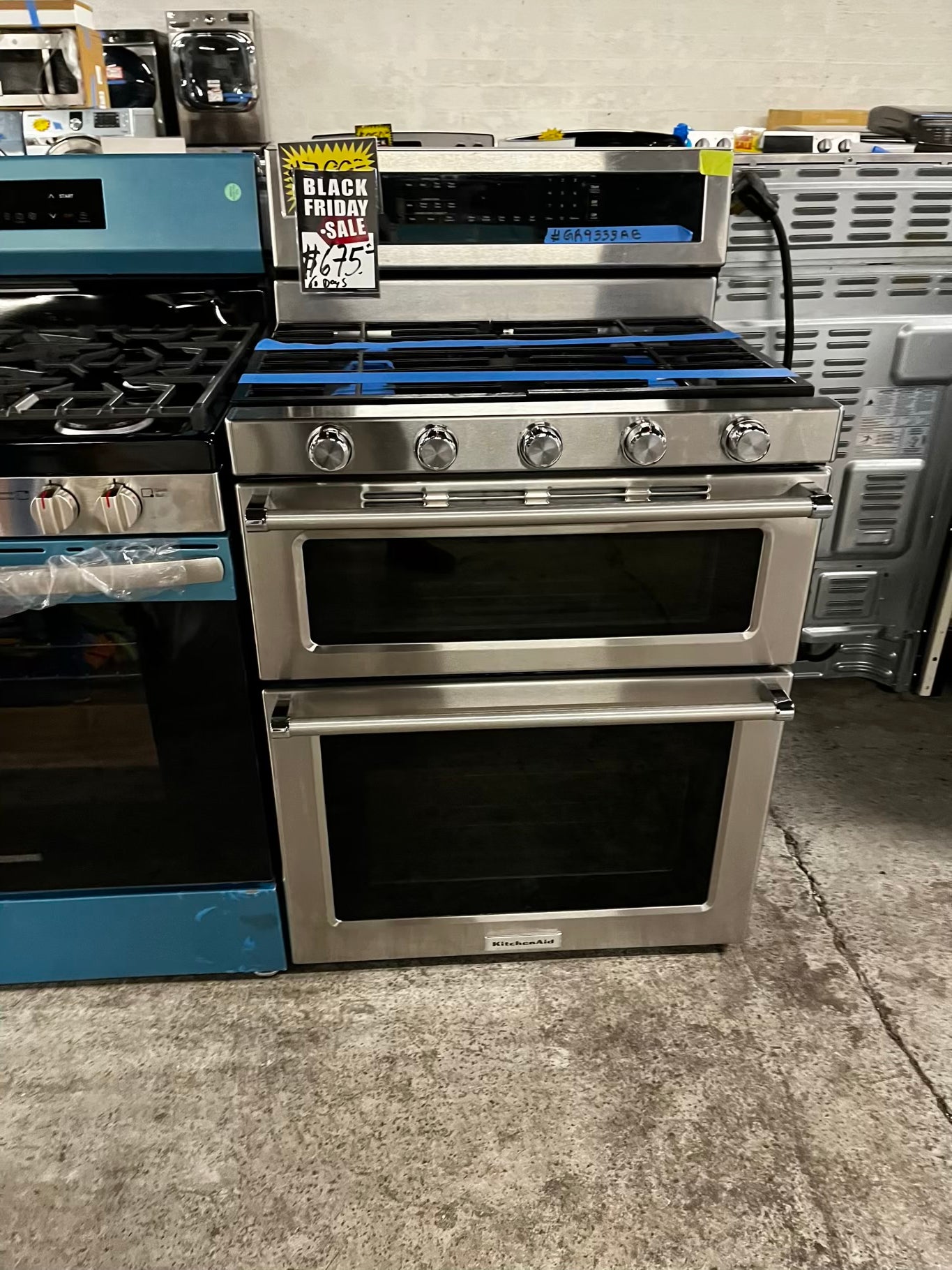 • 🍁 Thanksgiving Special  🦃  KitchenAid Gas range 5 burner convection bake broil self clean in stainless steel used-Refurbished 30” #GR9333AB