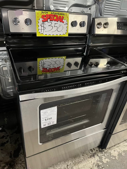 Whirlpool electric range stainless steel bake broil 30" #ER510HB-TR