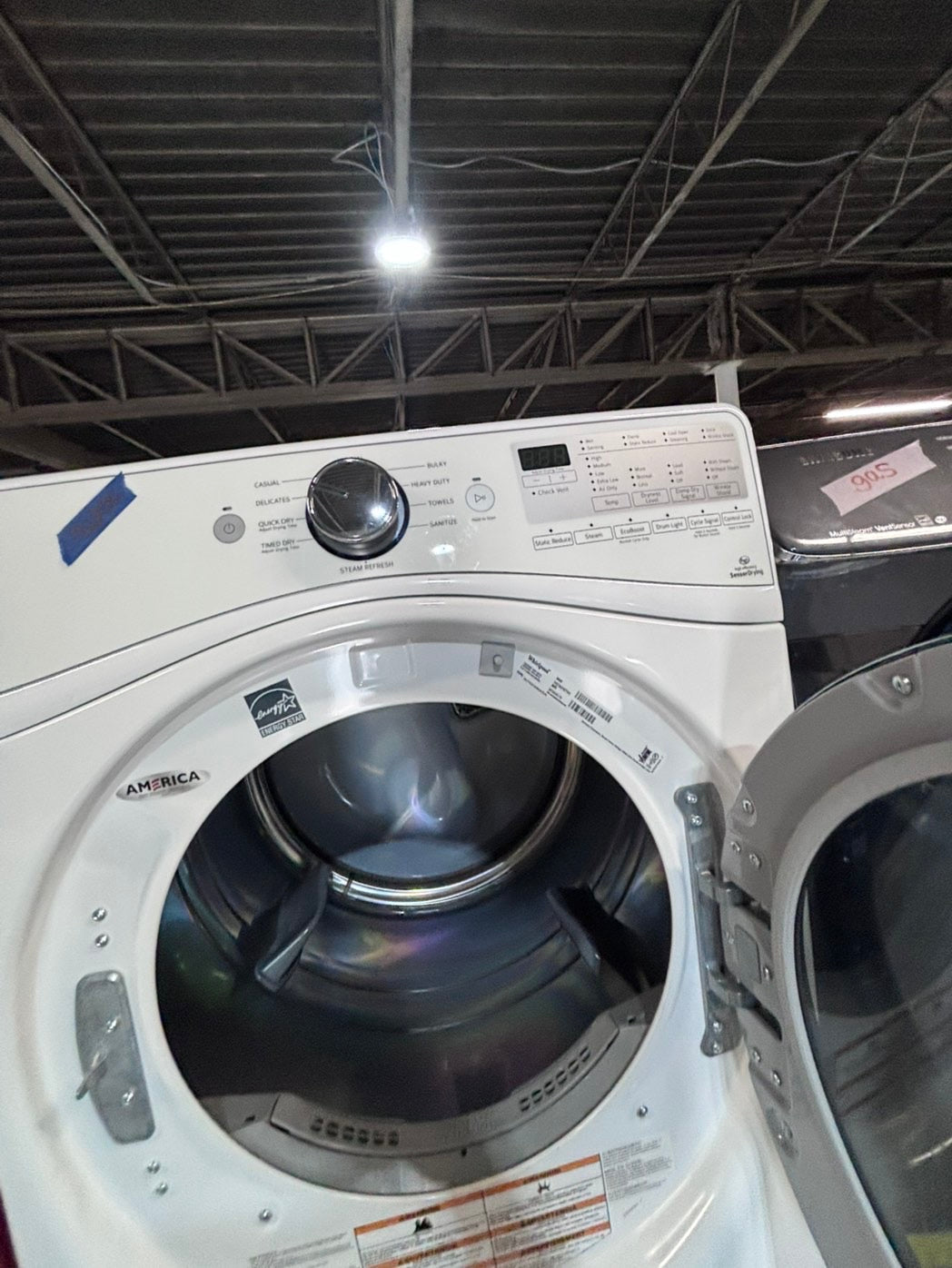 >*early July 4th special 🇺🇸whirlpool set electric 220v front load stackable or side by side - sensor dry in white color #ESSGEY2SET
