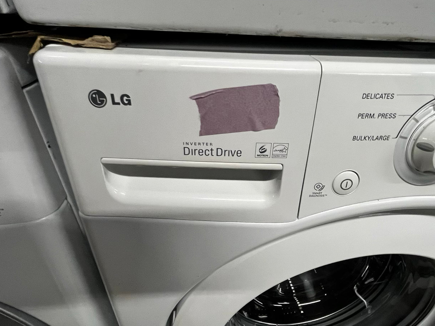 * 🎉 Black Friday - LG washer 4.5 cu ft & dryer 7.5 cu ft set electric 220v front load stackable or side by side - sensor dry He in white  #WD23391B